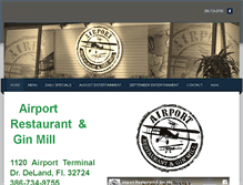 Tablet Screenshot of airportginmill.com